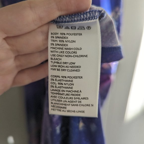 Purple Kimchi Blue mesh paneled, cap sleeved skater dress - Worn once (S/M) - Picture 8 of 8